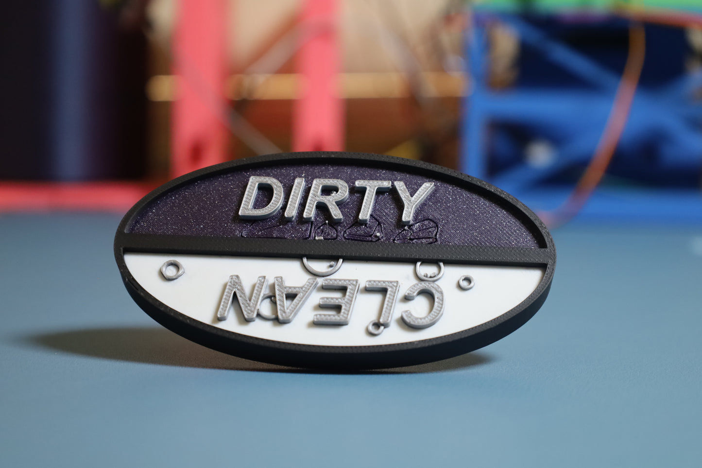 Clean and Dirty Dishwasher Indicator (3D Model)
