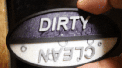 Clean and Dirty Dishwasher Indicator (3D Model)